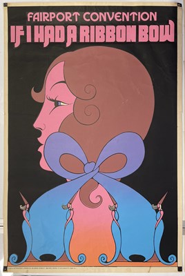 Lot 310 - FAIRPORT CONVENTION / HAPSHASH AND THE COLOURED COAT - OA138 - RIBBON BOW POSTER.