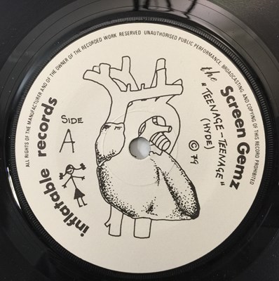 Lot 75 - THE SCREEN GEMZ - I JUST CAN'T STAND CARS C/W TEENAGE TEENAGE - INFLATABLE RECORDS