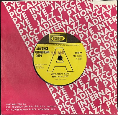 Lot 120 - THE SPECTRES - WE AIN'T GOT NOTHIN' YET 7" (ORIGINAL UK PROMO - PICCADILLY - 7N35368)