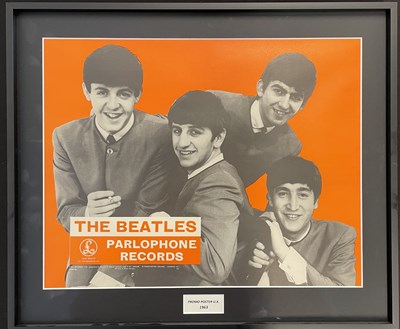 Lot 26 - THE BEATLES - ORIGINAL 1963 PARLOPHONE PROMOTIONAL POSTER.