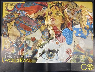 Lot 37 - THE BEATLES - ORIGINAL WONDERWALL (1968) POSTER.