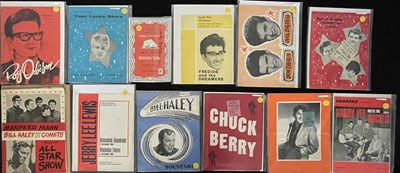 Lot 43 - 1950S AND 60S ROCK N ROLL PROGRAMME AND TICKET COLLECTION.