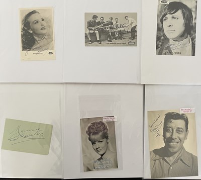 Lot 51 - AUTOGRAPHS - 1950S AND 60S STARS OF EUROPEAN POP / TV / FILM.