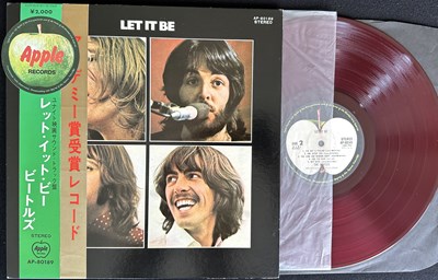 Lot 167 - THE BEATLES - LET IT BE LP (COMPLETE ORIGINAL JAPANESE RED VINYL PRESSING - APPLE AP-80189)