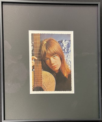 Lot 79 - FRANCOISE HARDY - SIGNED PHOTO.