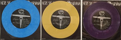 Lot 47 - NIRVANA/ THE MELVINS & BUZZO - HERE SHE COMES NOW/ VENUS IN FURS 7" (VARIANTS PACK)