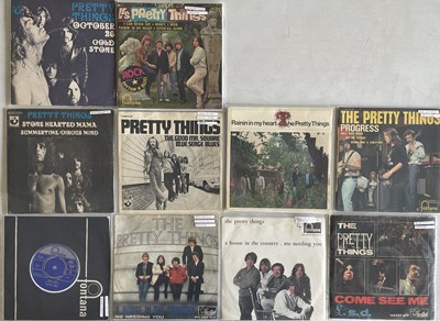 Lot 216 - THE PRETTY THINGS - PICTURE SLEEVE 7"/EP COLLECTION