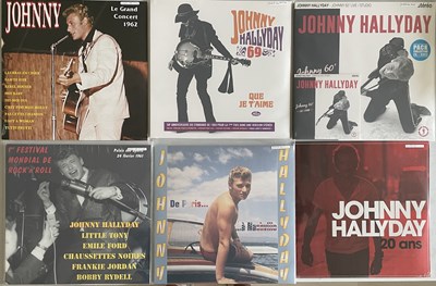 Lot 258 - JOHNNY HALLYDAY - 10" LP/LP COLLECTION (CONTEMPORARY PRESSINGS)