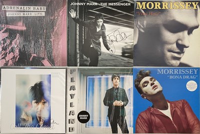 Lot 154 - THE SMITHS SOLO - MORRISSEY/ MARR LP PACK (INC SIGNED)