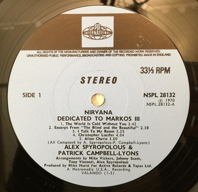 Lot 87 - NIRVANA - DEDICATED TO MARKOS III LP (NSLP 28132 - UK ORIGINAL)