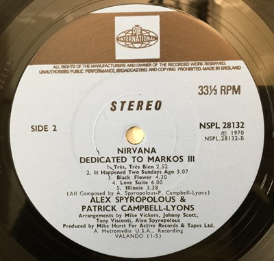 Lot 87 - NIRVANA - DEDICATED TO MARKOS III LP (NSLP 28132 - UK ORIGINAL)