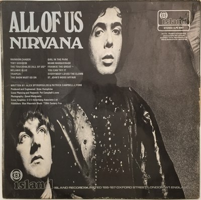 Lot 88 - NIRVANA - ALL OF US LP (ILPS-9087 - UK STEREO ORIGINAL PRESSING)