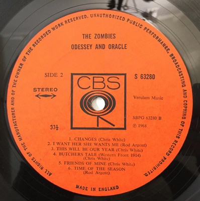 Lot 93 - THE ZOMBIES - ODESSEY AND ORACLE LP (S 63280 - UK STEREO ORIGINAL)