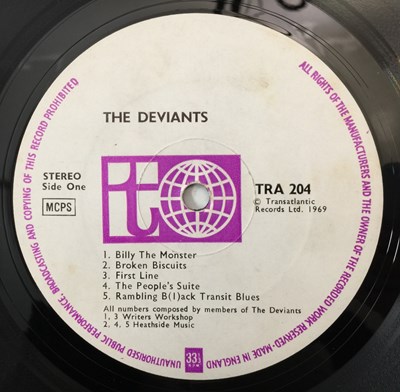 Lot 96 - THE DEVIANTS - THE DEVIANTS LP (TRA 204 - UK ORIGINAL PRESSING)