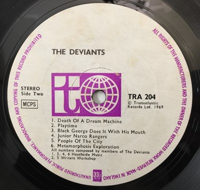 Lot 96 - THE DEVIANTS - THE DEVIANTS LP (TRA 204 - UK ORIGINAL PRESSING)