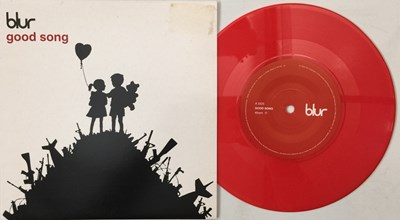 Lot 101 - BLUR - GOOD SONG 7" (R 6619 - BANKSY SLEEVE - RED VINYL)