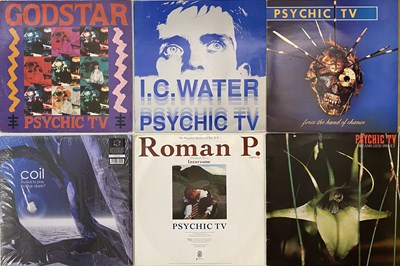 Lot 180 - PSYCHIC TV/ COIL AND RELATED - LPs/ 12"/ 7" PACK (INC SIGNED)