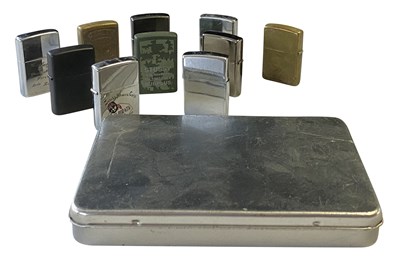 Lot 306 - HOOKY'S ZIPPO LIGHTER COLLECTION & SILVER RING