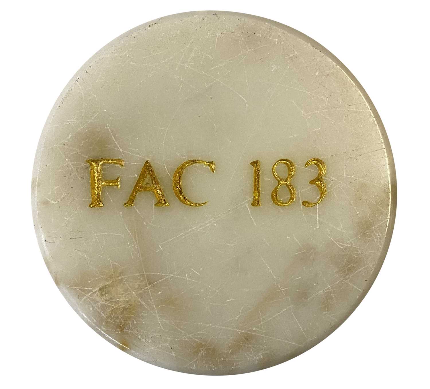 Lot 307 - NEW ORDER FAC183 TRUE FAITH MARBLE PAPERWEIGHT & NEW ORDER PUZZLE