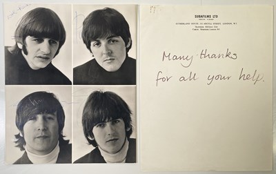 Lot 355 - THE BEATLES - LIKELY SECRETARIAL SIGNED PHOTO.