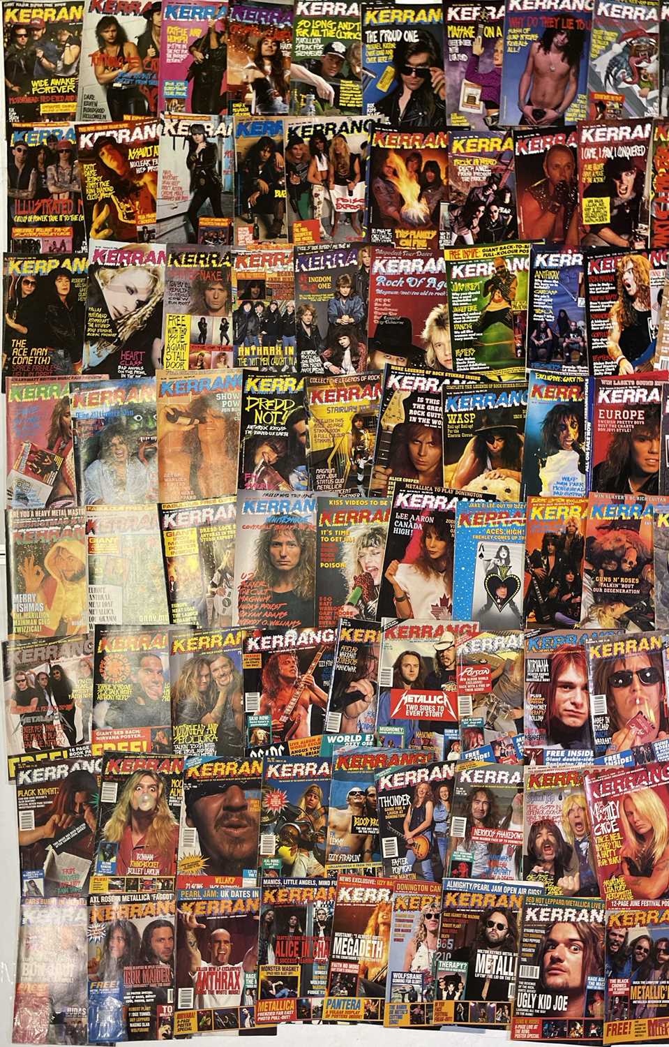 Lot 128 - 80S/90S/00S KERRANG! MAGAZINES.