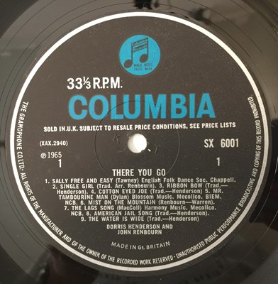 Lot 211 - DORRIS HENDERSON AND JOHN RENBOURN - THERE YOU GO! LP (UK ORIGINAL - COLUMBIA - SX 6001)