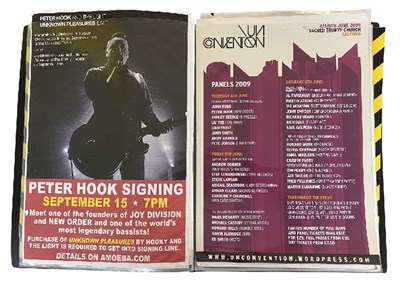 Lot 321 - FOLDER FILLED WITH POSTERS FOR PETER HOOK & HACIENDA GIGS