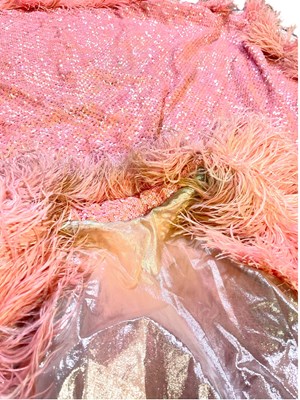 Lot 595 - DAME SHIRLEY BASSEY - OWNED AND WORN STAGE ENSEMBLE.