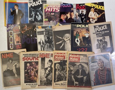 Lot 67 - THE POLICE / STING - COLLECTION OF PROGRAMMES / MAGAZINES INC ONE SIGNED BY ANDY SUMMERS.