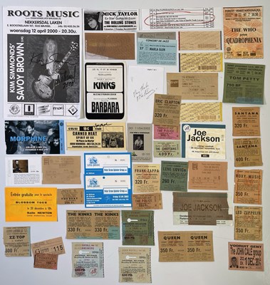 Lot 175 - 1980S ROCK AND POP TICKET COLLECTION INC SOME SIGNED.