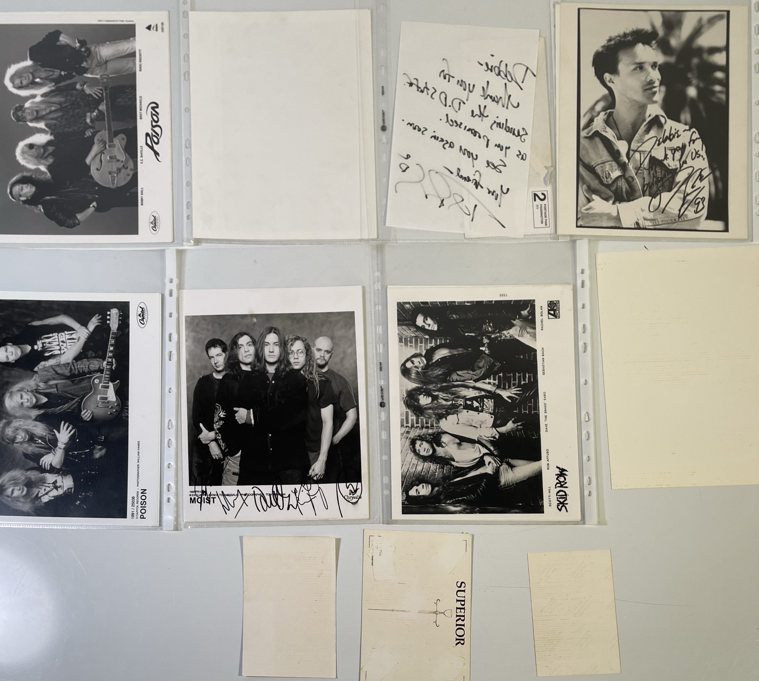 Lot 313 - METAL / HAIR METAL - AUTOGRAPH COLLECTION