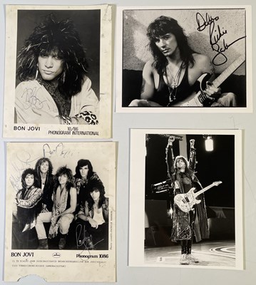 Lot 316 - BON JOVI AUTOGRAPHS.