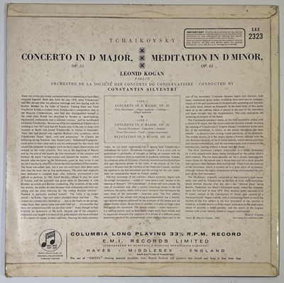 Lot 241 - LEONID KOGAN - VIOLIN CONCERTO / MEDITATION LP (UK ORIGINAL - SAX 2323)