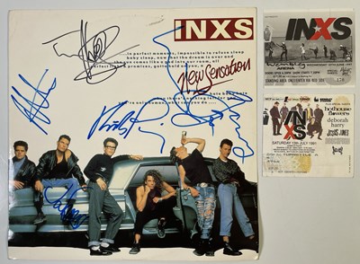 Lot 319 - INXS - FULLY SIGNED 12".