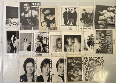 Lot 137 - 1980S/90S PROMOTIONAL PHOTOS INC SOME SIGNED.