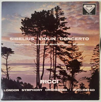 Lot 242 - RUGGIERO RICCI - SIBELIUS: VIOLIN CONCERTO LP (SXL.2077 - ED1 UK STEREO ORIGINAL)
