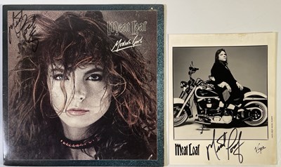 Lot 321 - MEAT LOAF - SIGNED 12" AND PHOTO.