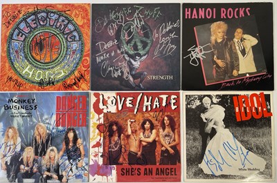 Lot 324 - METAL / HEAVY / HAIR METAL SIGNED RECORDS.