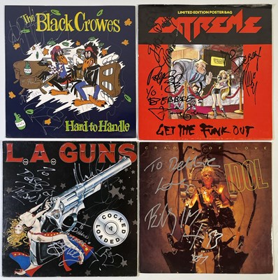 Lot 326 - HEAVY / HAIR METAL / ROCK - SIGNED RECORDS.