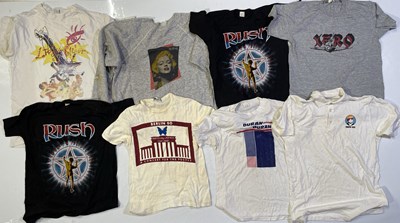 Lot 404 - MUSIC T-SHIRTS COLLECTION INC RUSH / GENESIS.