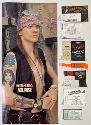 Lot 270 - GUNS N ROSES - AXL ROSES SIGNED POSTER.