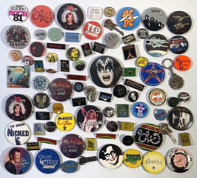 Lot 163 - ROCK/HEAVY METAL BADGE COLLECTION.