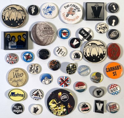 Lot 166 - MOD & SKA BADGE COLLECTION.