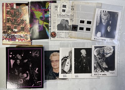 Lot 544 - BILLY IDOL - MEMORABILIA COLLECTION.