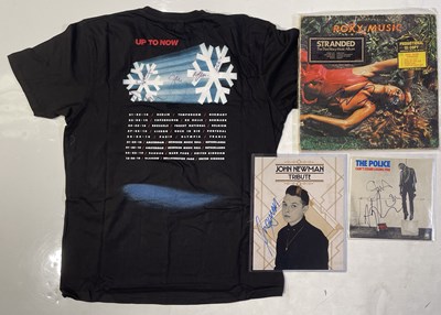 Lot 333 - ROCK / POP SIGNED ITEMS INC THE POLICE / BRYAN FERRY / SNOW PATROL.