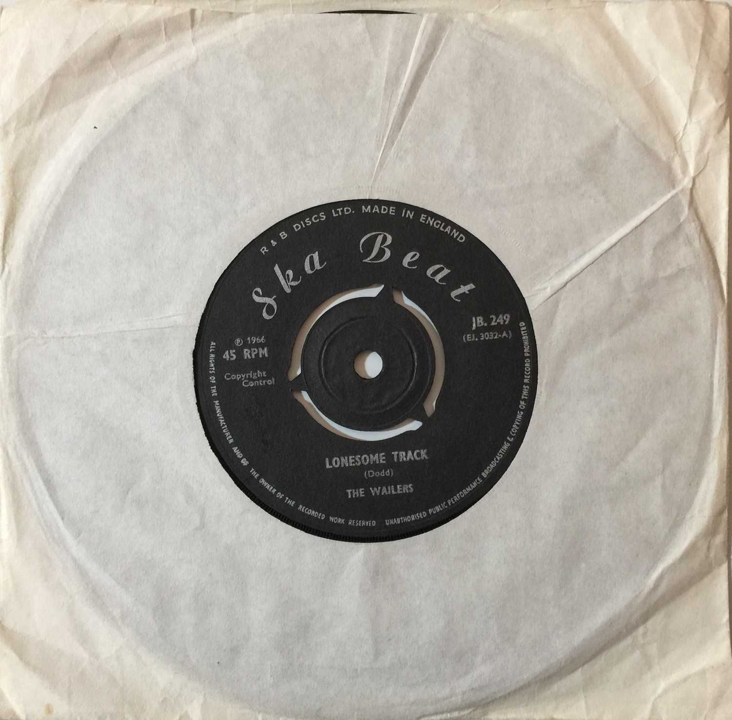 Lot 210 - THE WAILERS - LONESOME TRACK/ ZIMMERMAN UK 7'' (JB