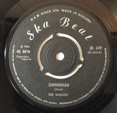 Lot 210 - THE WAILERS - LONESOME TRACK/ ZIMMERMAN UK 7'' (JB