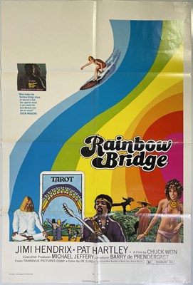 Lot 500 - JIMI HENDRIX - ORIGINAL US ONE SHEET POSTER FOR 'RAINBOW BRIDGE' (1972).