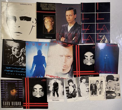 Lot 338 - GARY NUMAN ITEMS SOME SIGNED.