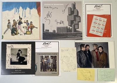 Lot 348 - THE BOOMTOWN RATS SIGNED ITEMS.